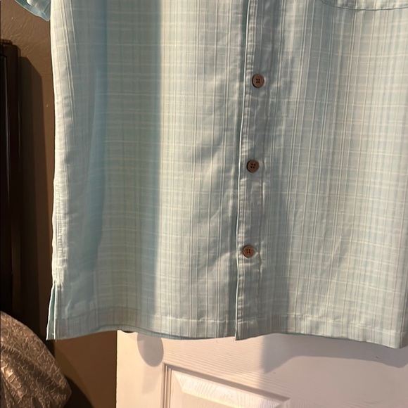 Light Blue Short Sleeve Men's Shirt - Picture 5 of 5